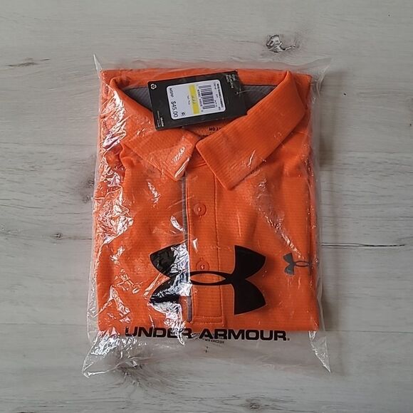 Under Armour Men's UA Tech™ Polo Orange M NWT‎ in packaging - Picture 6 of 9